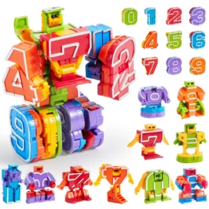 Number Bots Robot Toys for Kids 3-5, 10pcs Set