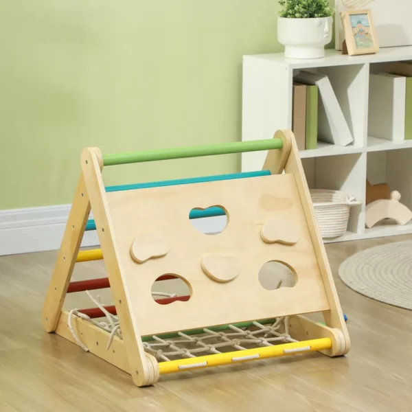 Toddler Climbing Toys Set – Indoor Pikler Set with Ramp - Image 2