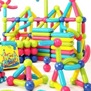 Magnetic Building Toys for Toddlers – Montessori STEM Starter Set for Kids Ages 3+